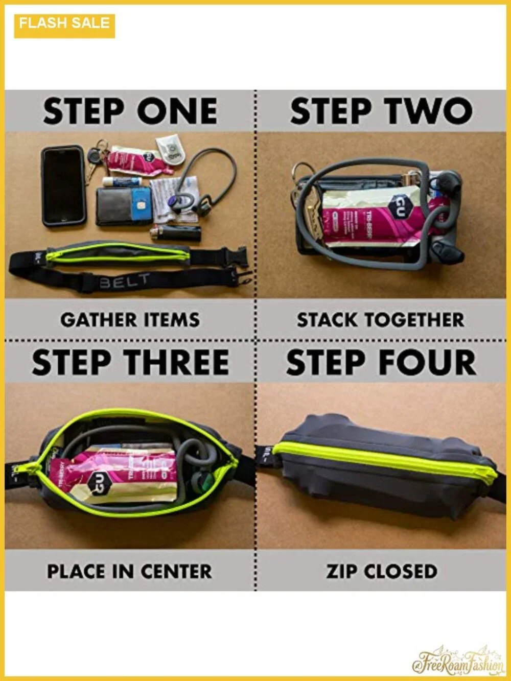 SPIbelt Running Belt Expandable No-Bounce Phone Holder Waist Pack